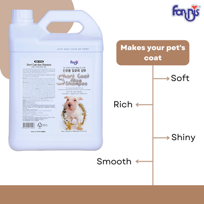 Forbis Short Coat Aloe Dog Grooming Shampoo