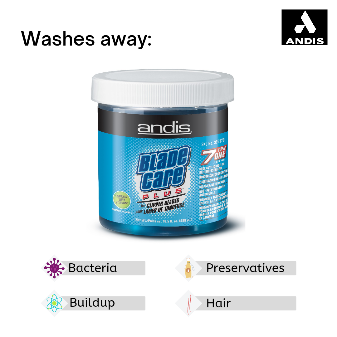 Andis Blade Care Plus Dip Jar - ABK Grooming blade care, clipper oil, blade oil, clipper maintenance, blade coolant,clipper blades, dog clipper blades, trimmer blade, replaceable blade, pet supply, dog accessory, pet grooming products, dog grooming tools,