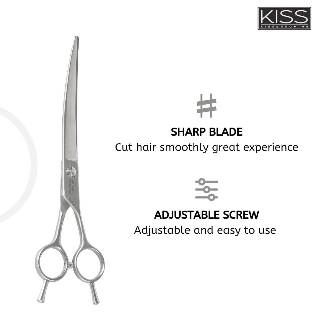 Kiss Series 5 Star Curved Scissor For Grooming Dogs