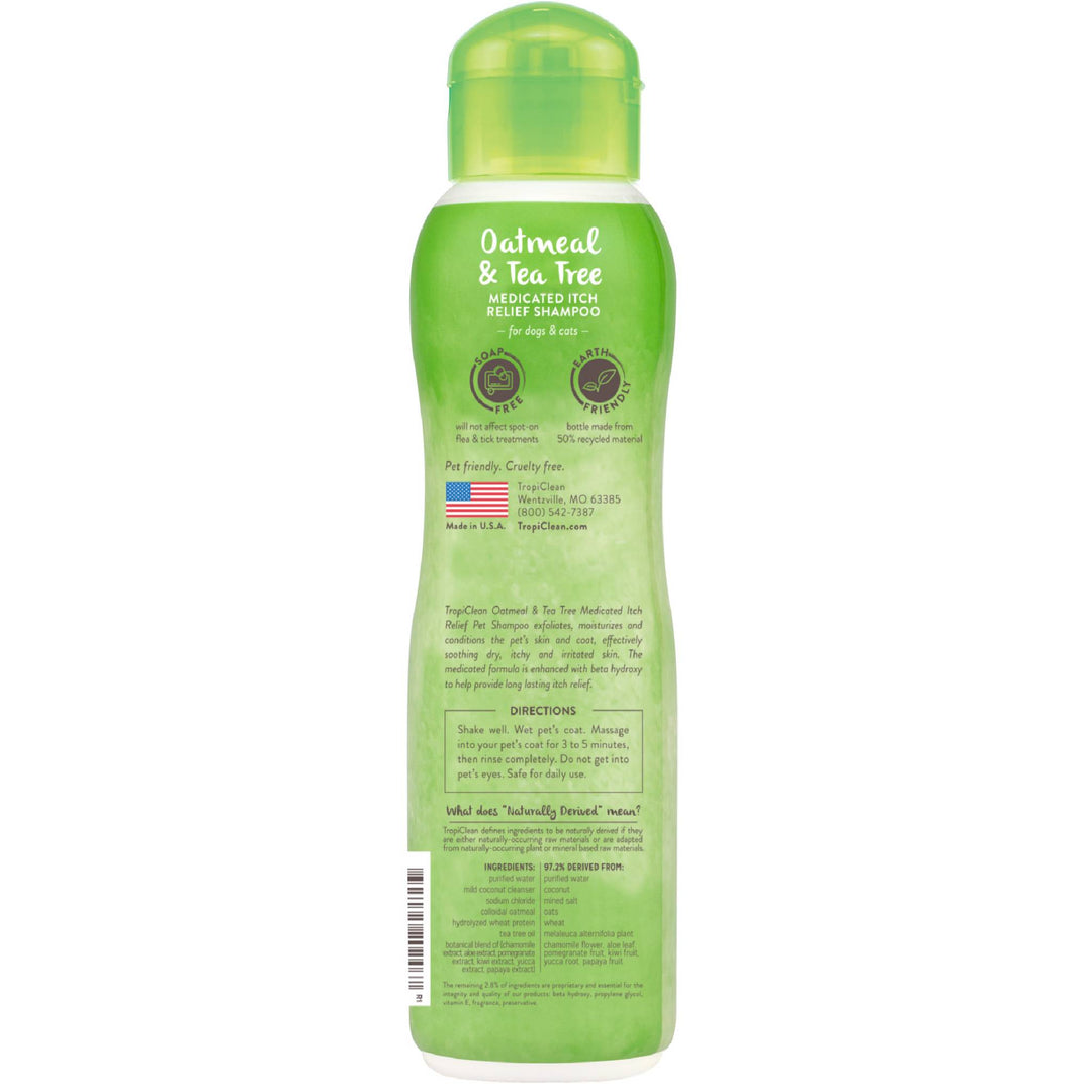 Oatmeal & Tea Tree Shampoo - ABK Grooming, Natural dog shampoo, Bet dog shampoo for itchness, Shampoo under  1000, Shampoo for dogs with sensitive skin, Made in US dog shampoo, itchiness treatment for dogs, Grooming dog shampoo, Grooming and wellness, Health and wellness for dogs