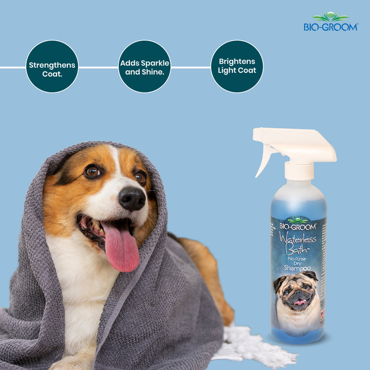 Biogroom WaterLess Bath No Rinse Tear Free Dog Shampoo