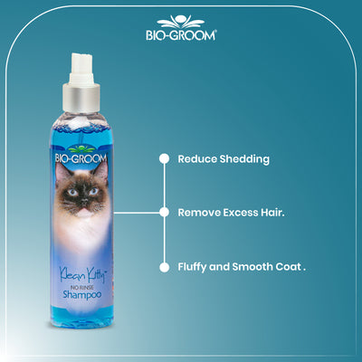 Biogroom Klean Kitty Waterless Shampoo For Cats, 236 ml