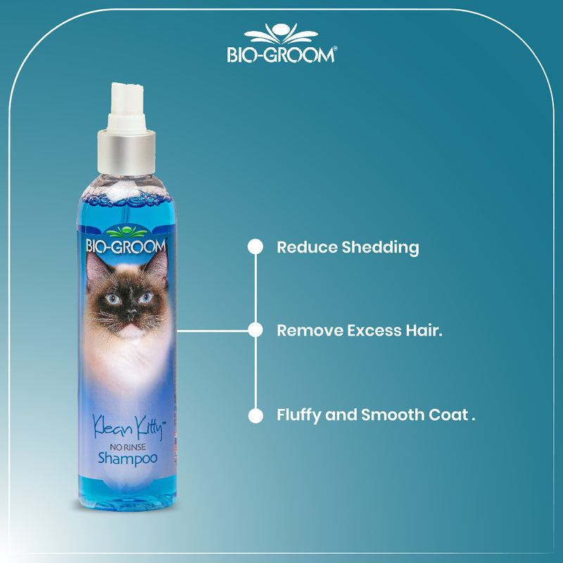 Biogroom Klean Kitty Waterless Shampoo For Cats, 236 ml
