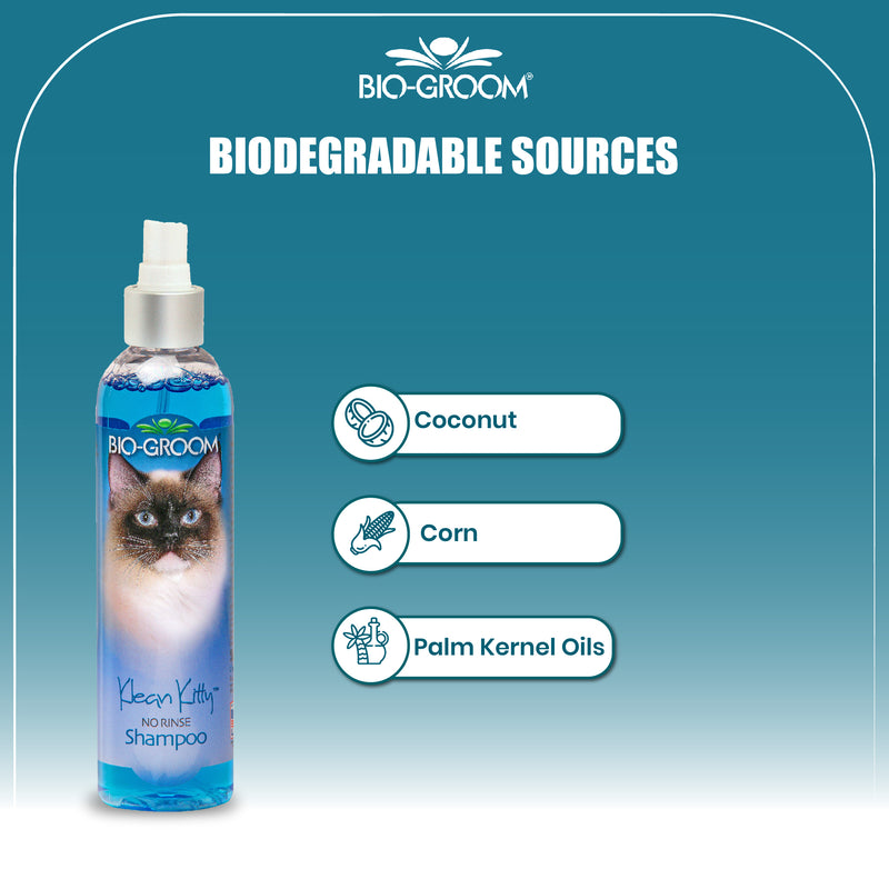 Biogroom Klean Kitty Waterless Shampoo For Cats, 236 ml