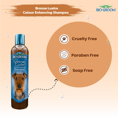 Bio-Groom Bronze Luster Colour Enhancing Shampoo For Dogs, 355 ML