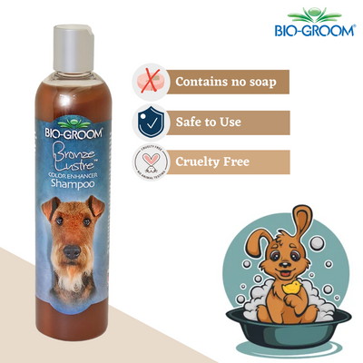 Bio-Groom Bronze Luster Colour Enhancing Shampoo For Dogs, 355 ML