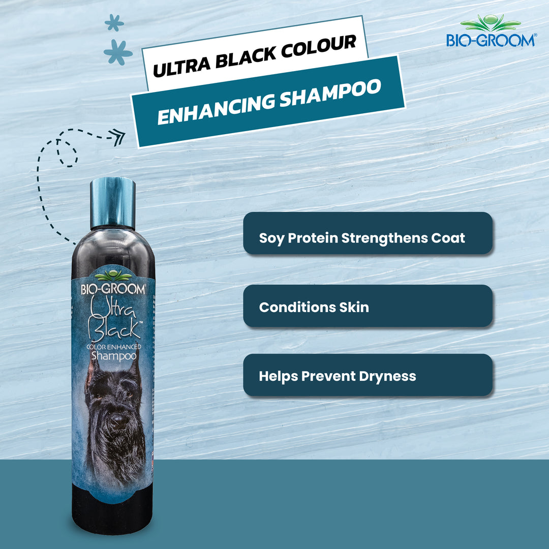 Bio-Groom Ultra Black Colour Enhancing Dog Grooming Shampoo, 355 ml