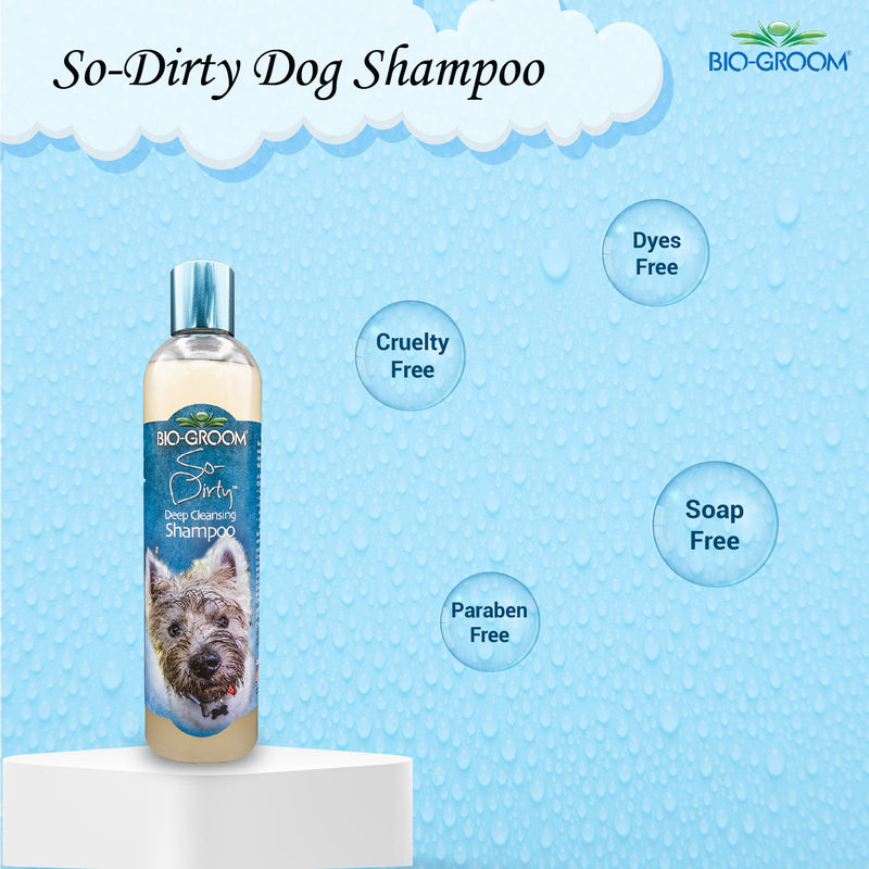 Biogroom So-Dirty Deep Dog Cleansing Shampoo, 355 ml