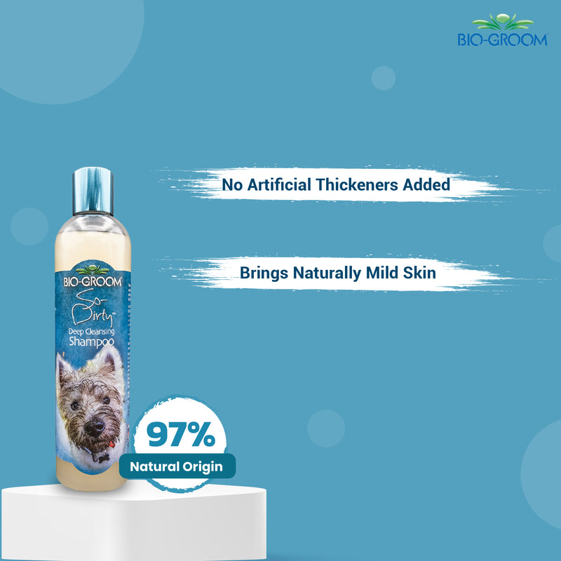 Biogroom So-Dirty Deep Dog Cleansing Shampoo, 355 ml