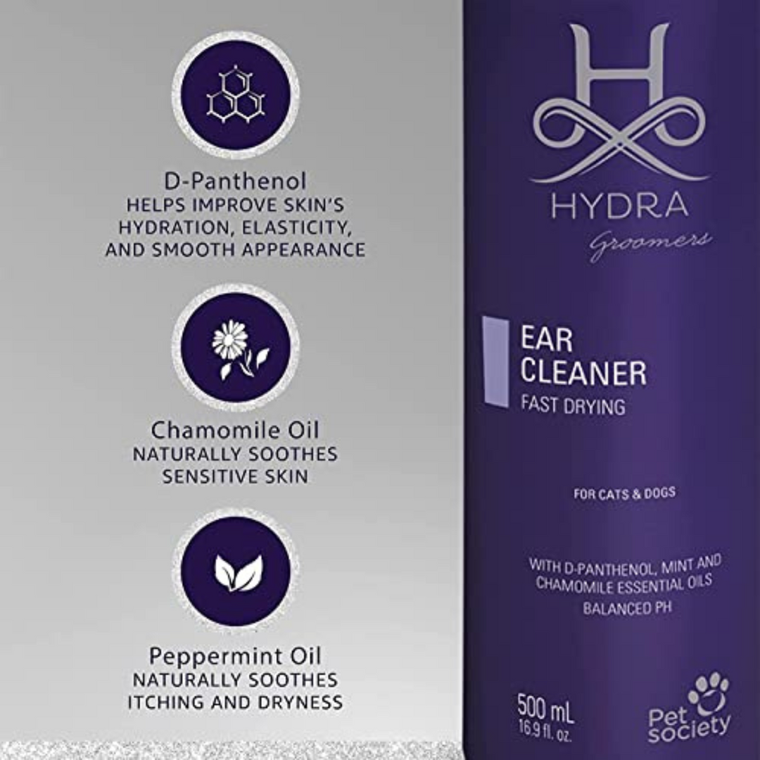 Hydra Ear Cleaner For Pets, 500 ml