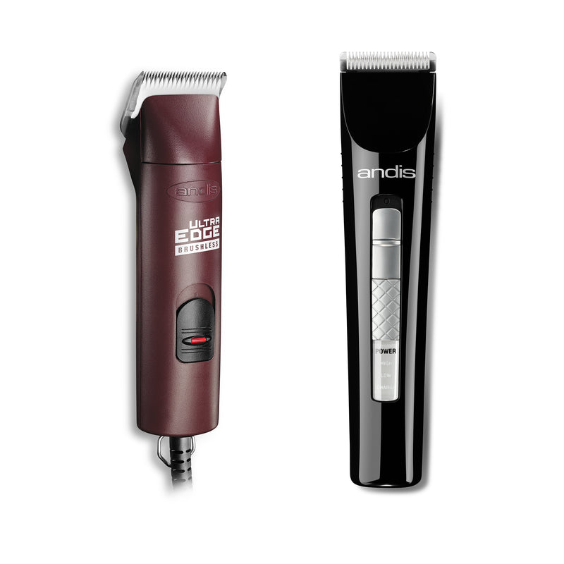 Andis AGC Super 2 Speed Brushless Clipper + Andis CLT MultiTrim Cord/Cordless Trimmer Combo