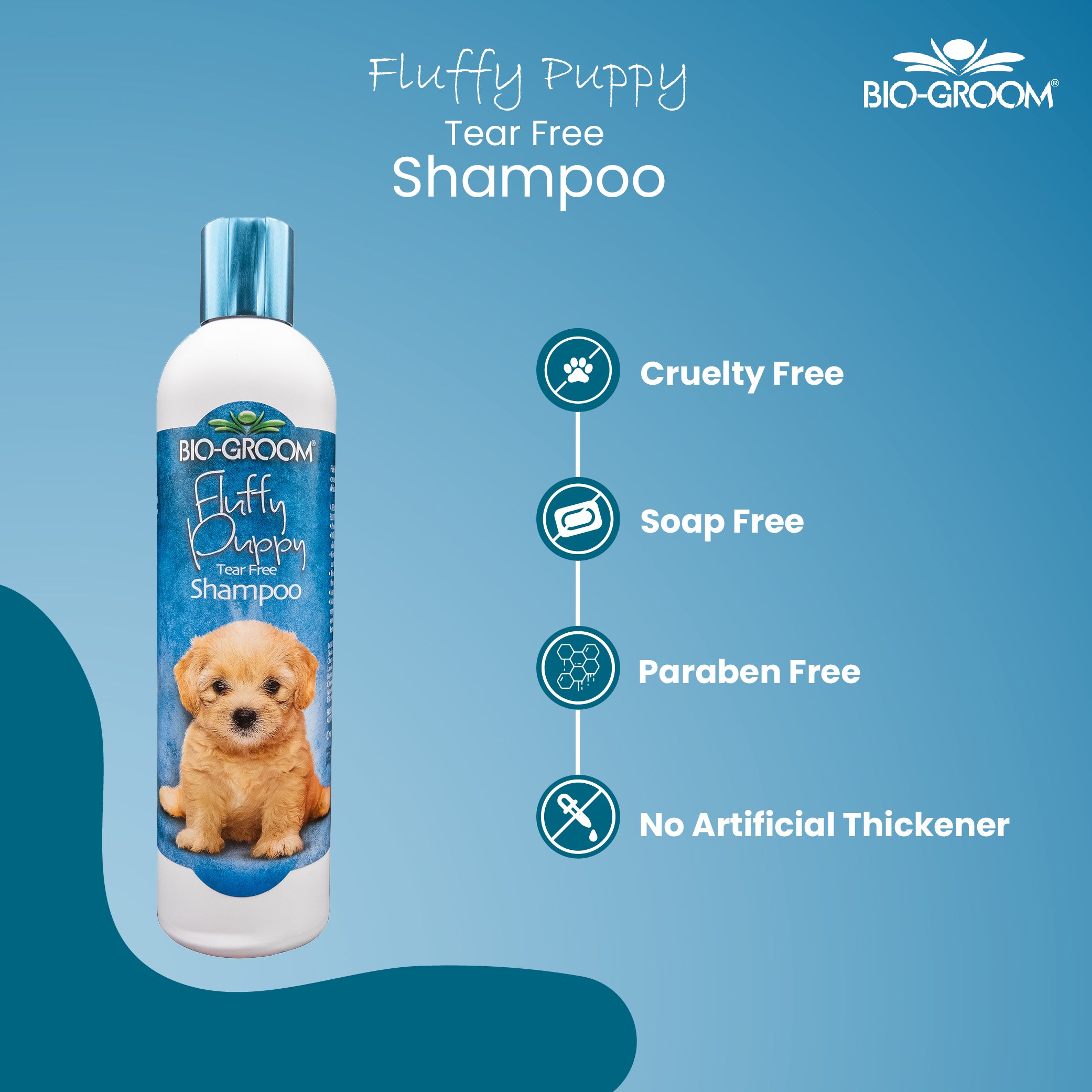 Bio-groom Fluffy Puppy Tear Free Shampoo, 355ml