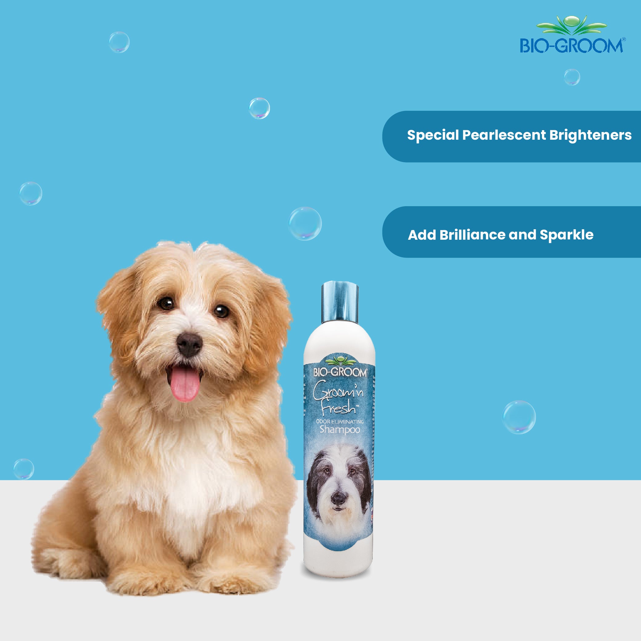 Biogroom Groom 'N Fresh Odour Eliminating Pet Grooming Shampoo, 355ml