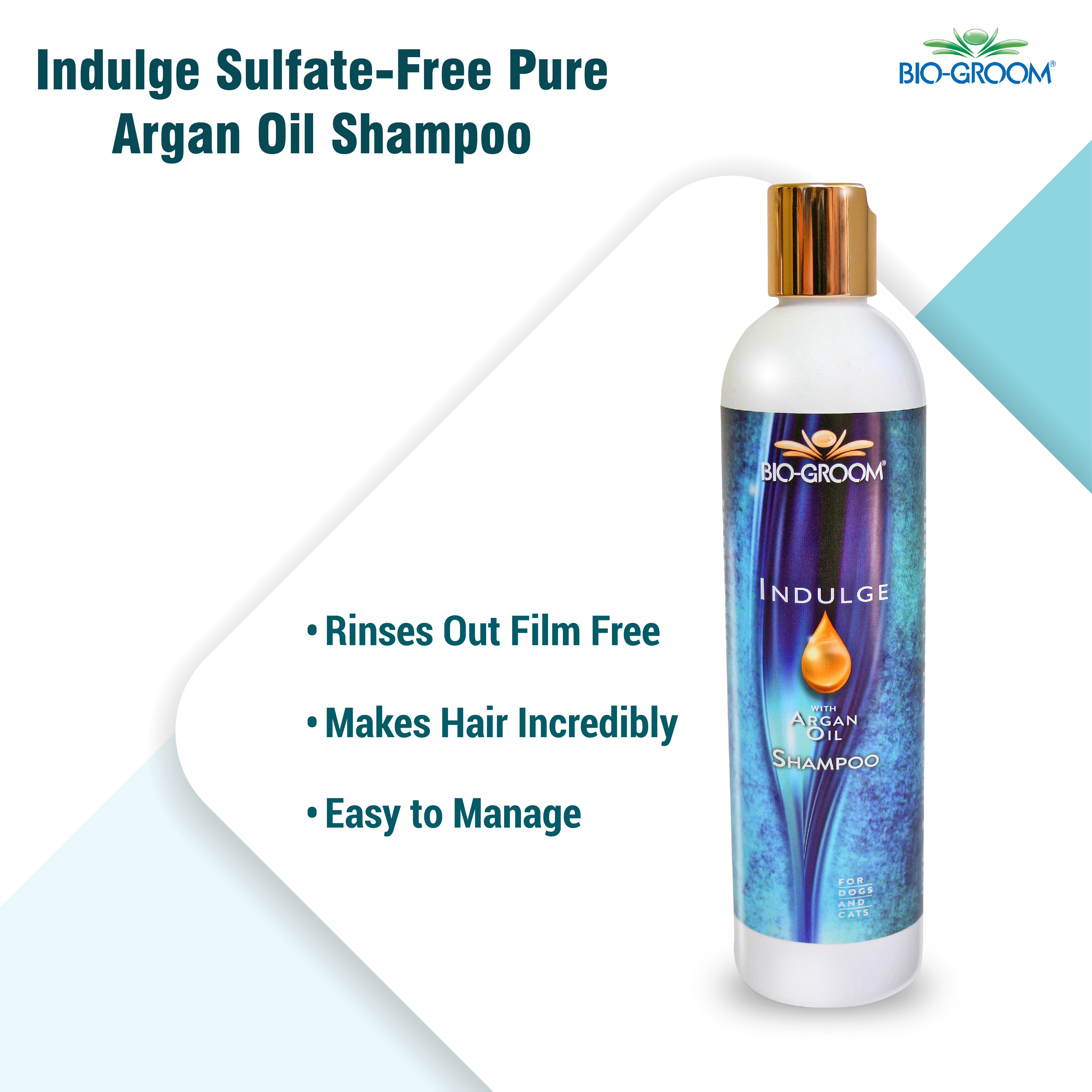 Biogroom Indulge Sulfate-Free Argan Oil Shampoo For Dogs, 355 ml