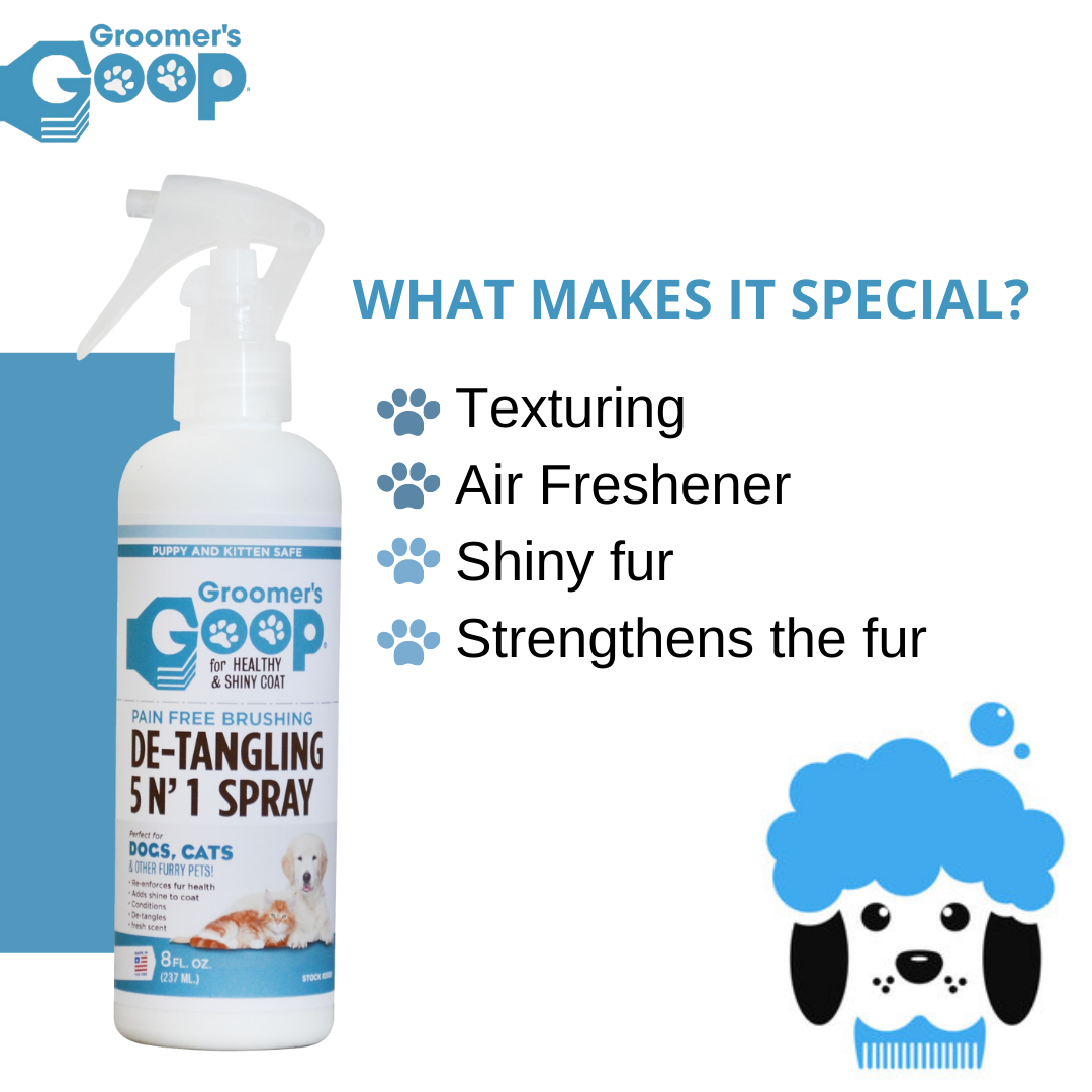 Groomers Goop De-tangling 5 in 1 Spray for Pets