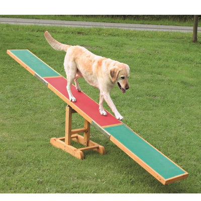 Dog Agility See-Saw, Wooden, 10 x 1.8 ft