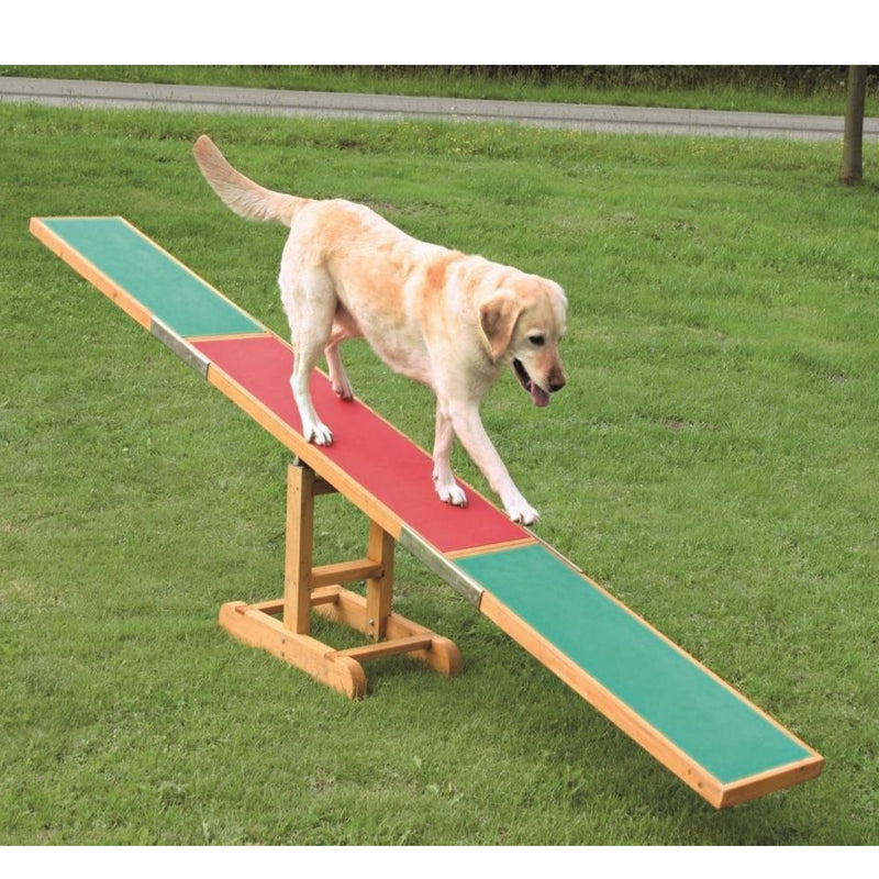 Dog Agility See-Saw, Wooden, 10 x 1.8 ft