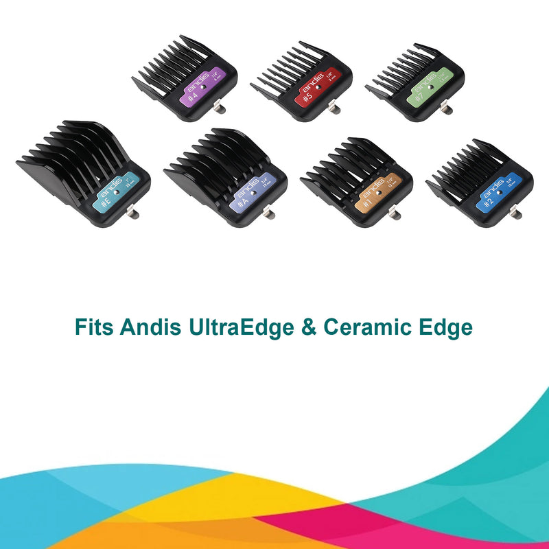 Andis 7-Piece Animal Clipper Comb Set - abkgrooming