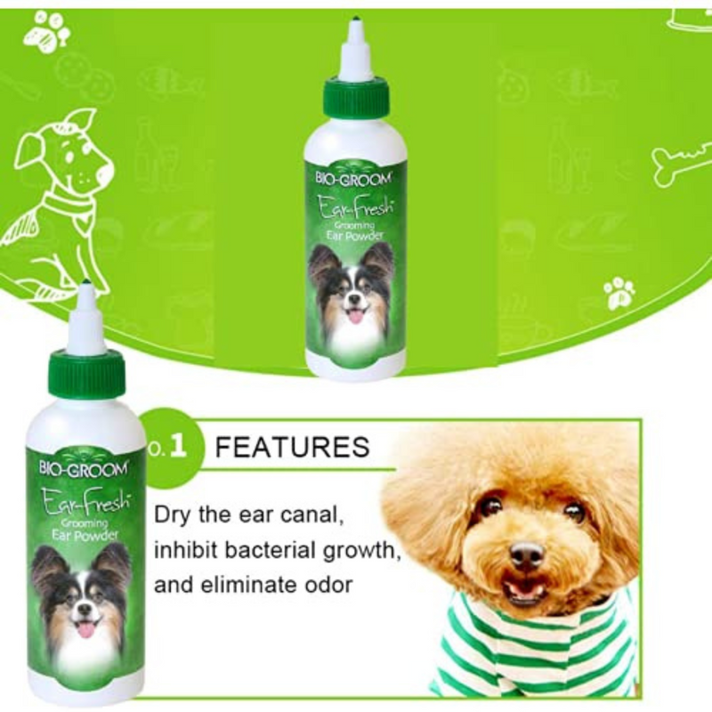 Bio-Groom Ear Fresh Grooming Ear Powder for Dogs, 24gm