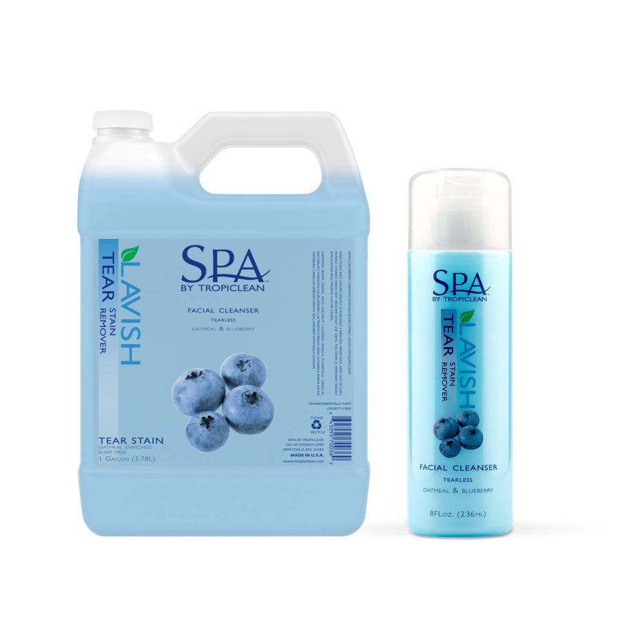 Tropiclean Soap Free SPA Tear Stain Remover for Pets  gallon + Pet bottles