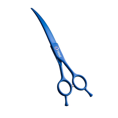 Trimz Trendy Pet Grooming Scissors Kit, 7" - Royal Blue