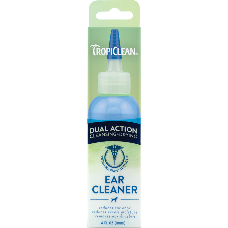 TropiClean Dual Action Ear Cleaner for Pets, 118ml