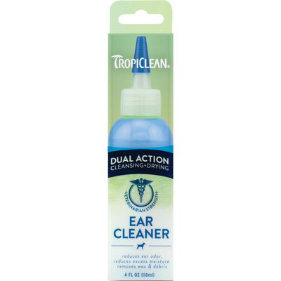 TropiClean Dual Action Ear Cleaner for Pets, 118ml