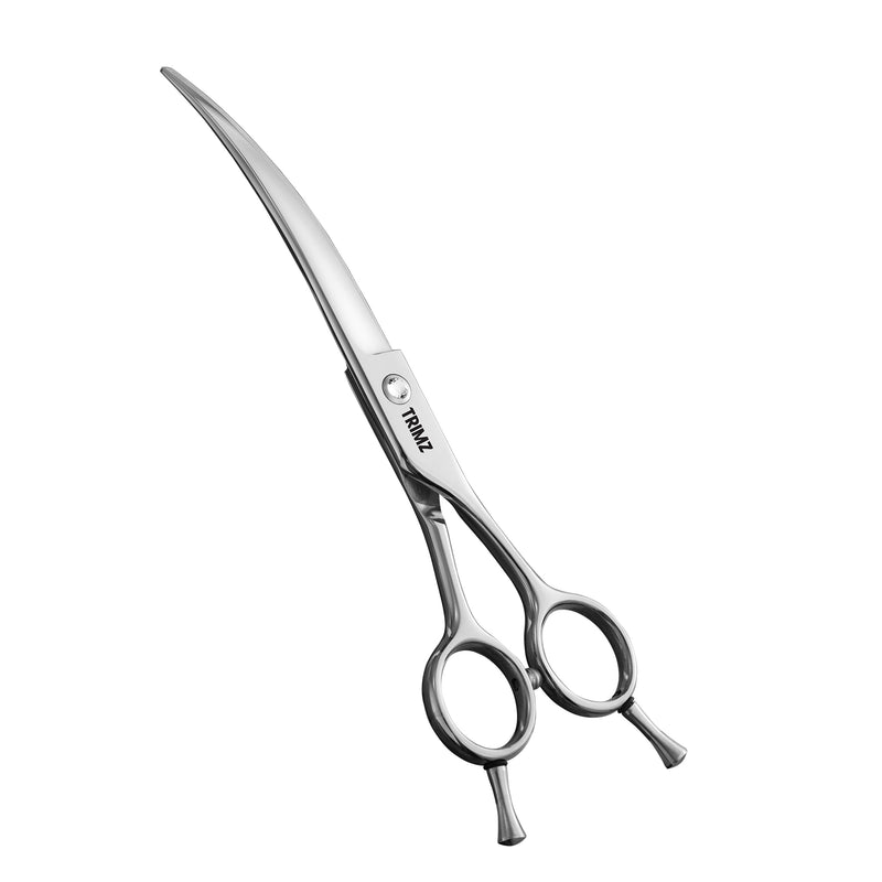 Trimz Trendy Pet Grooming Scissors Kit, 7" - Sparkling Silver