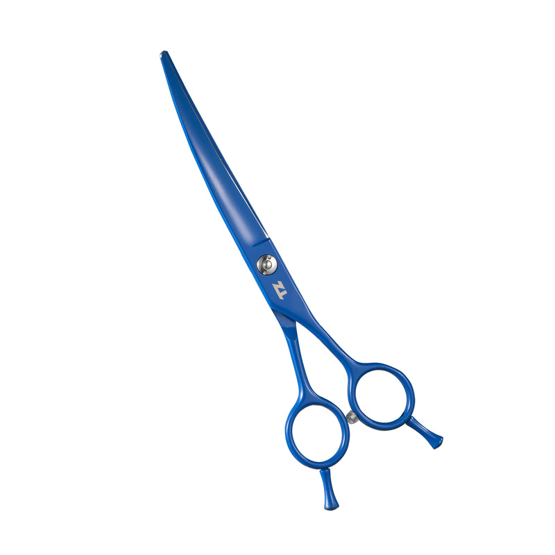 Trimz Trendy Pet Grooming Scissors Kit, 7" - Royal Blue