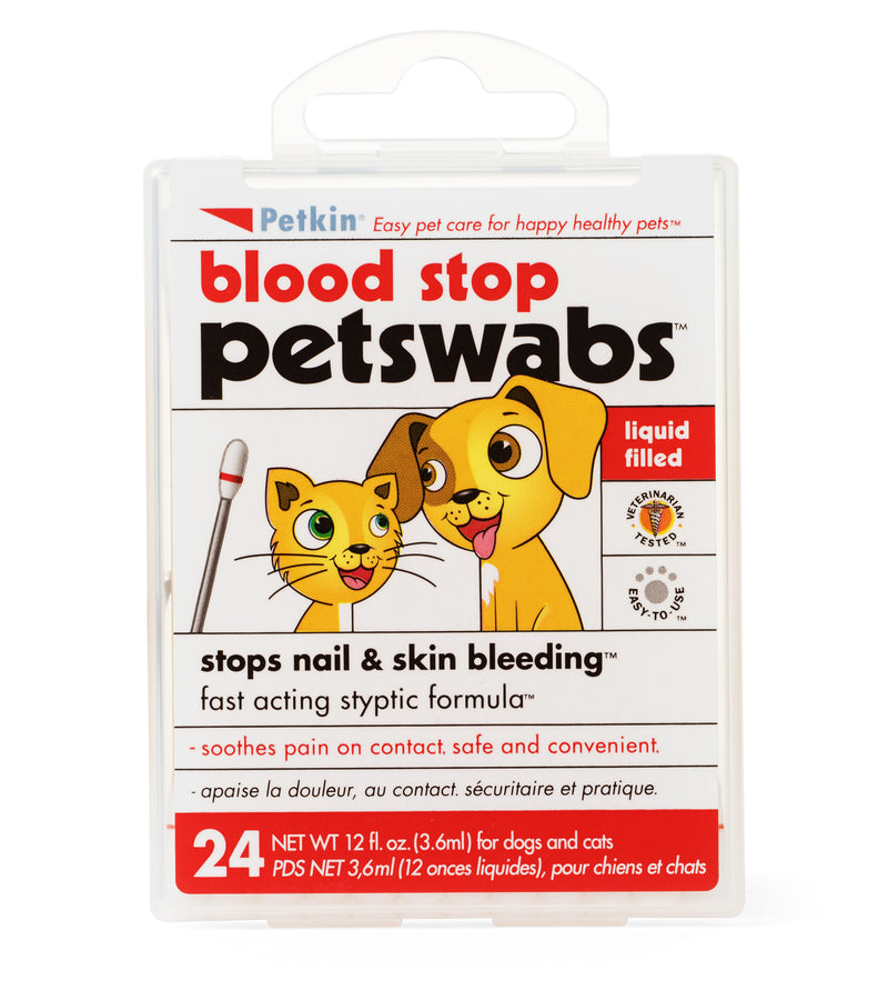 Petkin Blood Stop Petswabs - Pack of 2 - abkgrooming