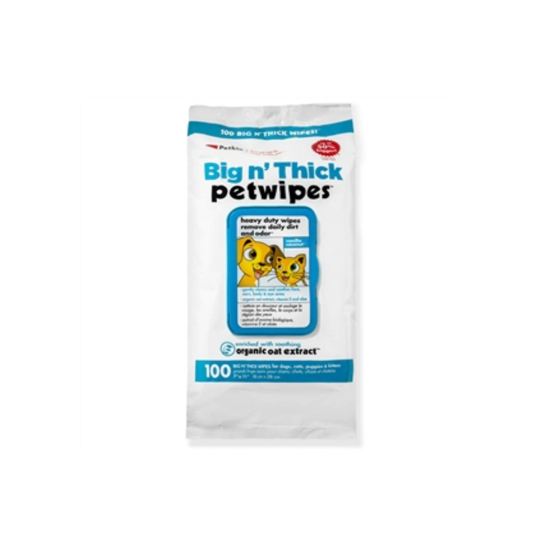Big n' Thick Petwipes 100 Wipes, 18 x 28 cm