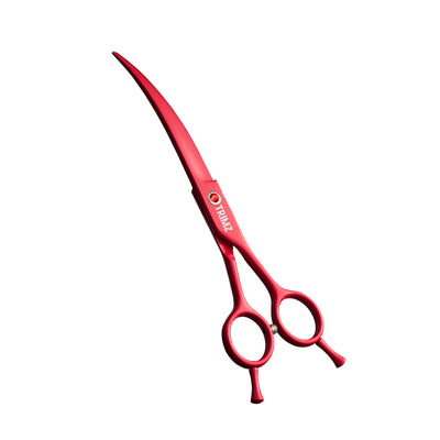 Trimz Trendy Pet Grooming Scissors Kit, 7" - Rose Red