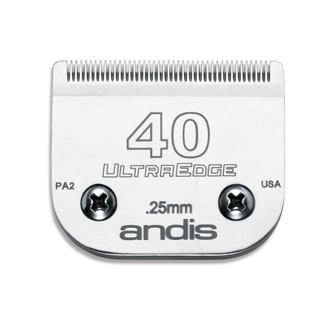 Andis #40 UltraEdge Detachable Pet Clipper Blade 1/100" surgical preparations - abkgrooming.com