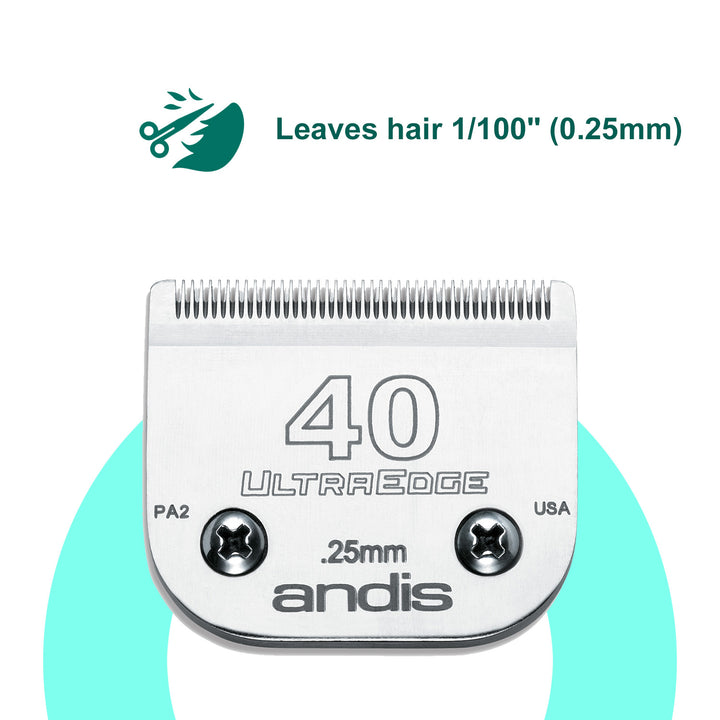 Andis UltraEdge Detachable Blade, Size 40 - abkgrooming
