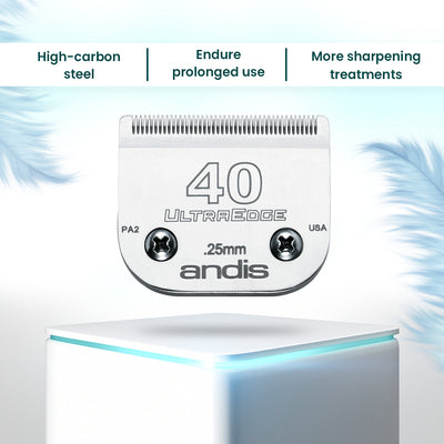 Andis #40 UltraEdge Detachable Pet Clipper Blade 0.25 mm surgical preparations