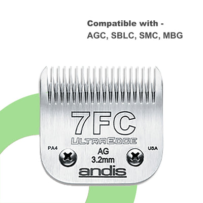 Andis UltraEdge® Detachable Blade, Size 7FC - ABK Grooming Ultraedge Blades, Andis Blades Set, Dog Clippers And Blades, Andis Detachable Blade Set, Dog Trimmer Blades, Dog Grooming Clippers And Blades, Andis Clipper Blades Sizes, Grooming Clipper Blades, Pet Grooming Blades, Blades Grooming, Dog Grooming Blades For Sale,