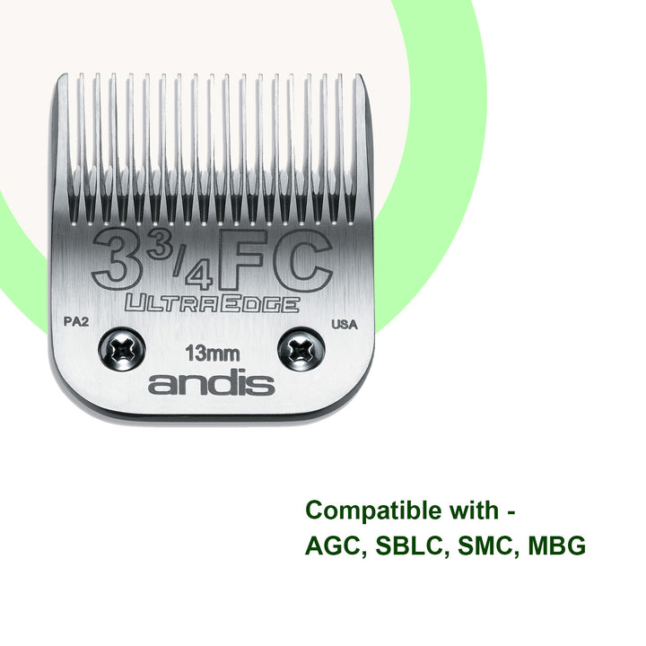 Andis #3-3/4 FC UltraEdge Detachable Pet Clipper Blade for finished cuts - abkgrooming.com