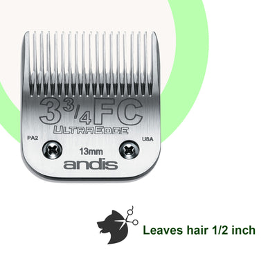 Andis #3-3/4 FC UltraEdge Detachable Pet Clipper Blade for finished cuts - abkgrooming.com