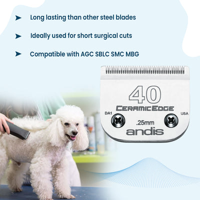 Andis Ceramic Edge Blade, Size 40