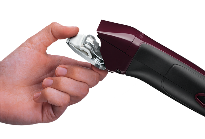 Andis  Excel 5-Speed Plus Detachable Blade Clipper - Burgundy - Black