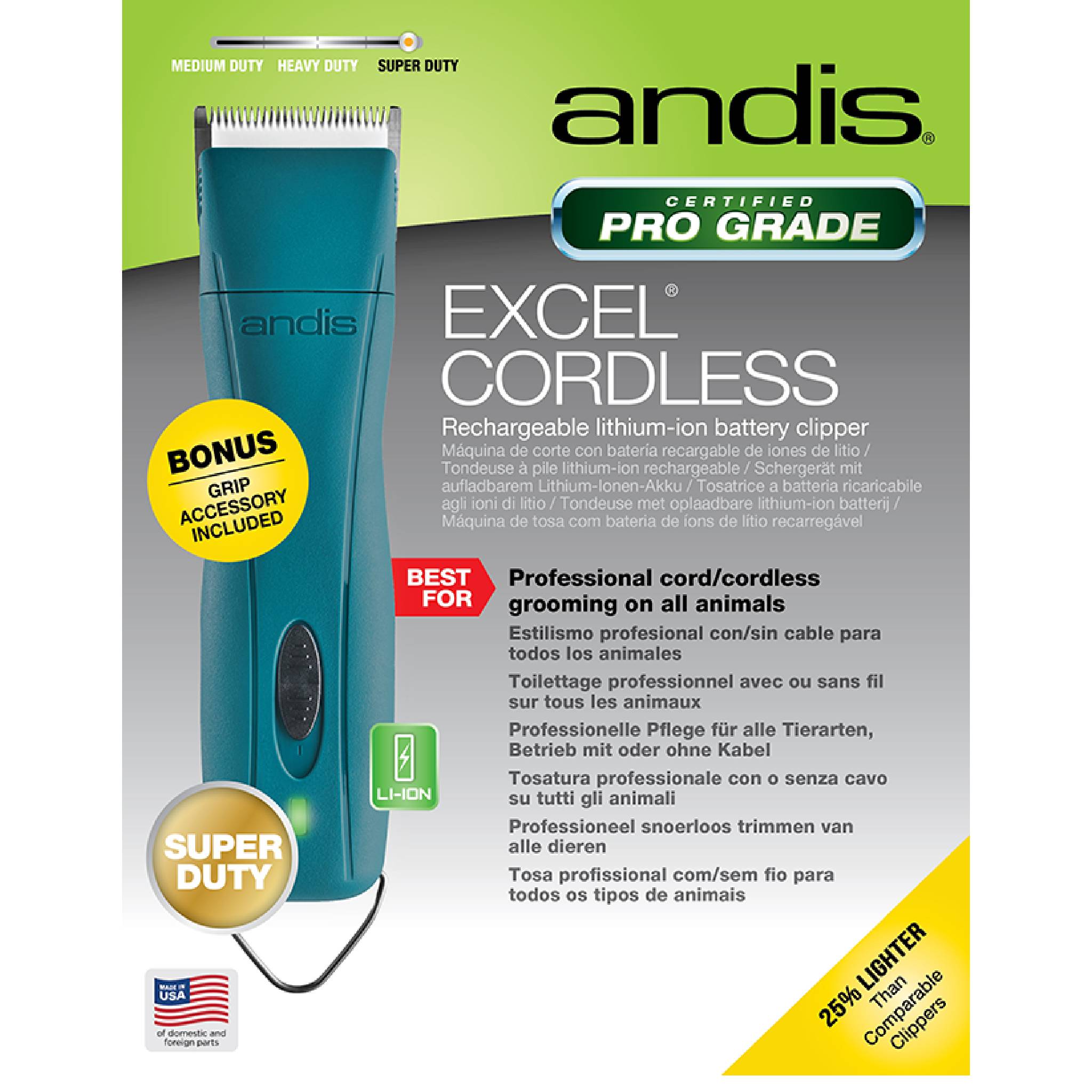 Andis Excel Cord/Cordless Clipper