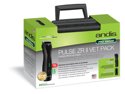Andis Pulse ZR II VET Pack + Andis CeramicEdge Blade, Size 40