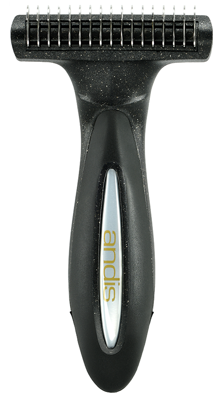 Andis Premium Pet Deshedding Rake, Black - abkgrooming