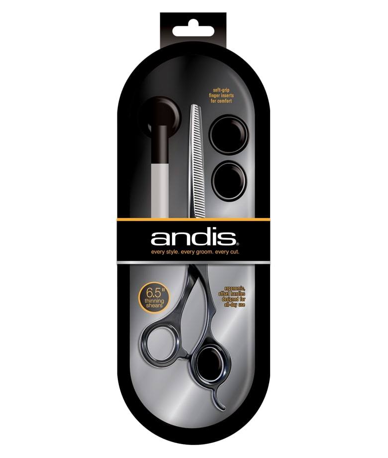 Andis Premium 6.5" Thinning Shear For Professional Pet Groomers- Right Handed - abkgrooming
