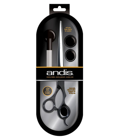 Andis Premium 8" Straight Shear For Professional Pet Groomer's- Right Handed - abkgrooming