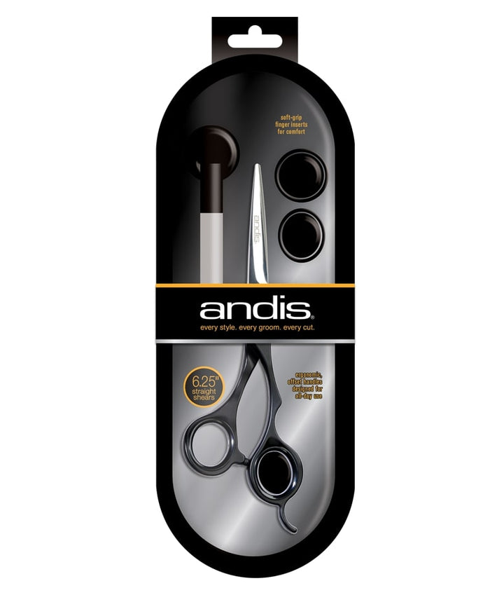Andis Premium 6.25" Straight Shear For Pet Groomer's - Right Handed - abkgrooming