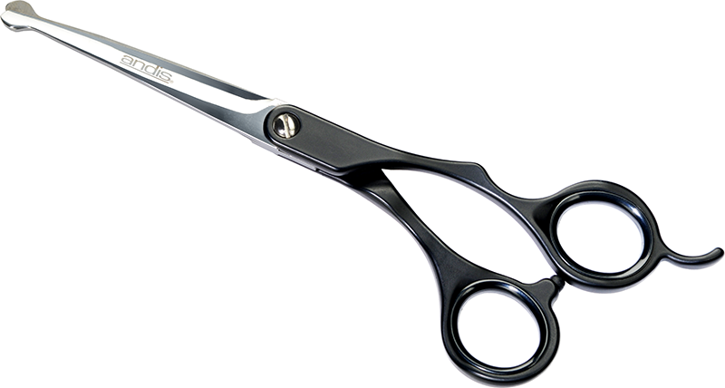 Andis Premium 6.5" Curved Ball Tip Shear For Pet Groomers- Right Handed - abkgrooming