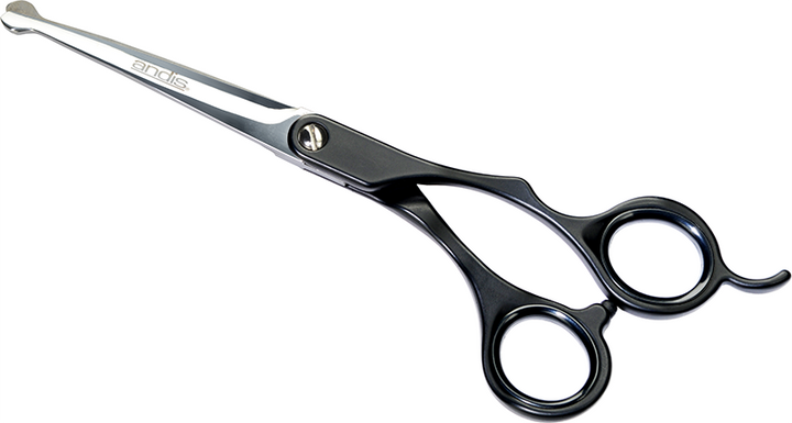 Andis Premium 6.5" Curved Ball Tip Shear For Pet Groomers- Right Handed - abkgrooming