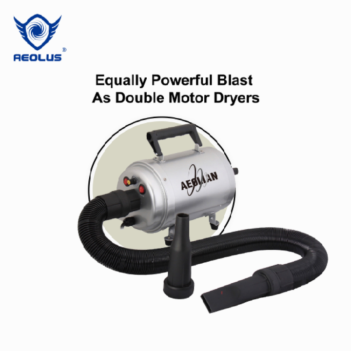 Pet Drying Combo - Aeolian Blaster Single Motor Dryer + Hercules Double Motor Dryer