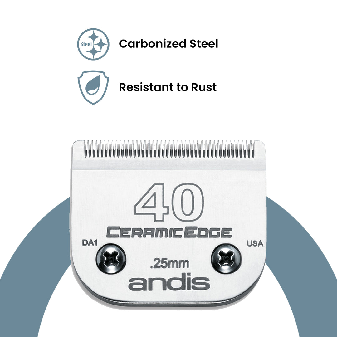 Andis CeramicEdge® Blade, Size 40 - ABK Grooming Andis Blades Set, Dog Clippers And Blades, Andis Detachable Blade Set, Dog Trimmer Blades, Dog Grooming Clippers And Blades, Andis Clipper Blades Sizes, Grooming Clipper Blades, Pet Grooming Blades, Blades Grooming, Dog Grooming Blades For Sale, Andis Blade Sizes, Grooming Blades, Dog Clippers Blades, Blades Dog Grooming, Pet Clipper Blades,